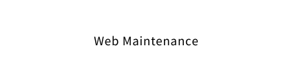 Web Maintenance